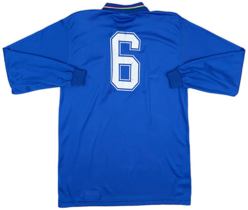1986-88 Italy Home L/S Shirt #6 - 6/10 - (XL)