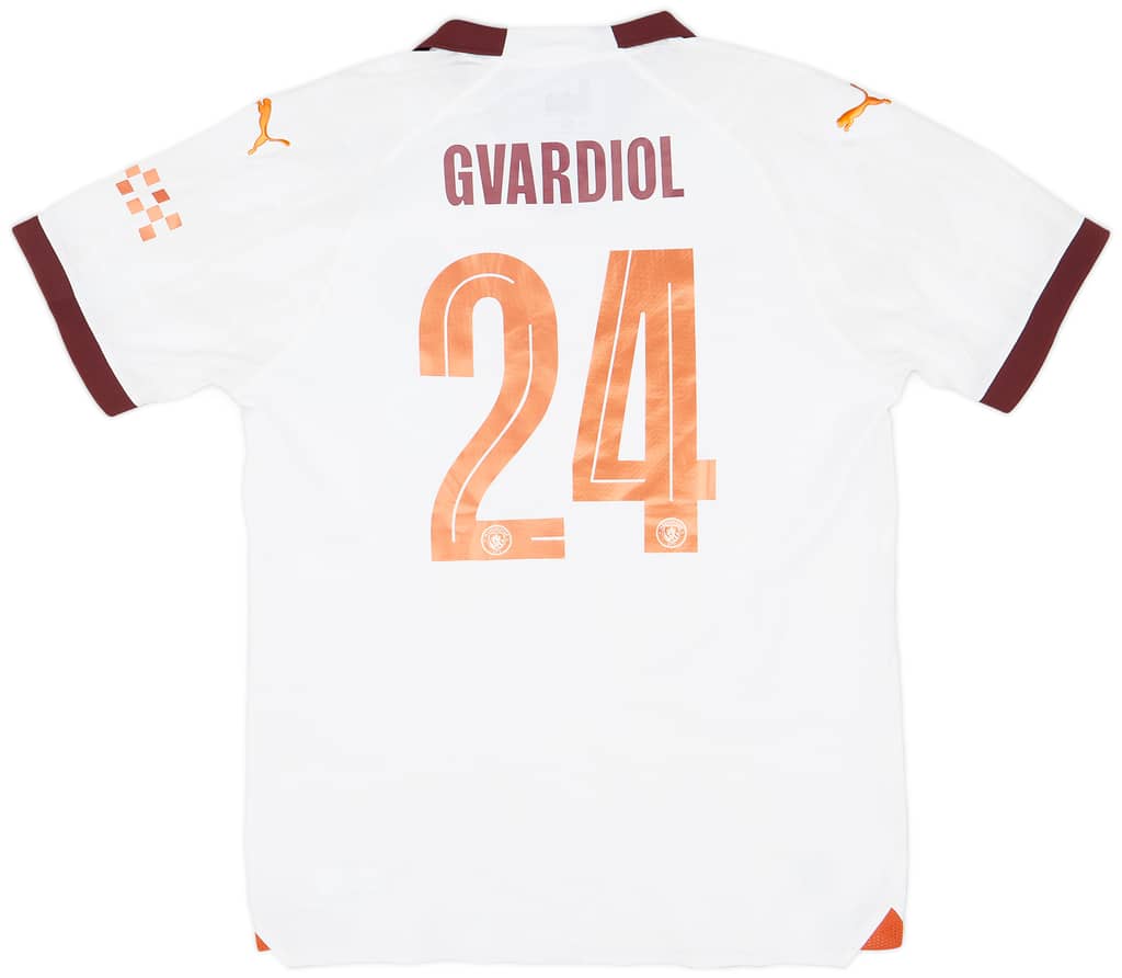 2023-24 Manchester City Match Issue FA Cup Away Shirt Gvardiol #24