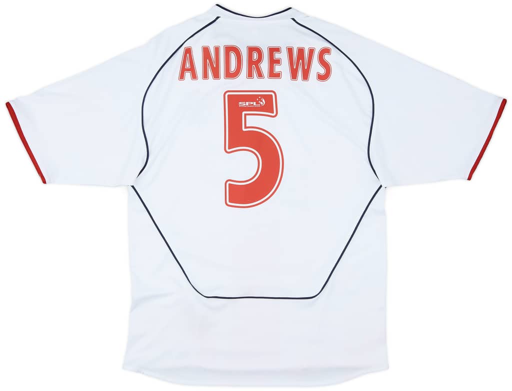 2005-06 Rangers Away Shirt Andrews #5 - 6/10 - (M)