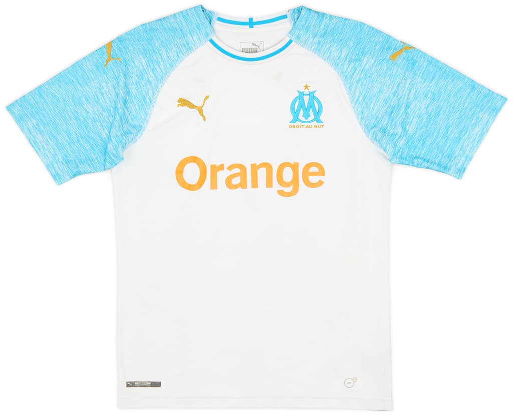 2018-19 Olympique Marseille Home Shirt L.Ocampos #5 - 5/10 - (S)