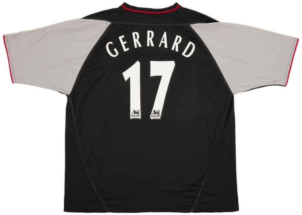 2002-04 Liverpool Away Shirt Gerrard #17 - 7/10 - (XXL)