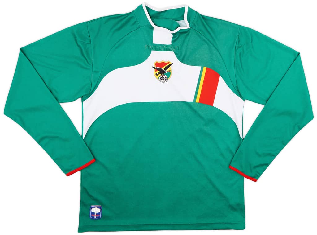 2006-08 Bolivia Home L/S Shirt - 5/10 - (M)