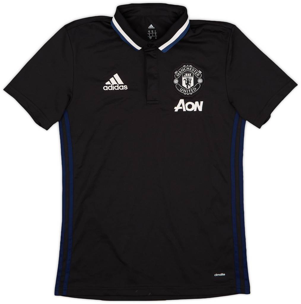 2016-17 Manchester United adidas Polo Shirt - 9/10 - (S)