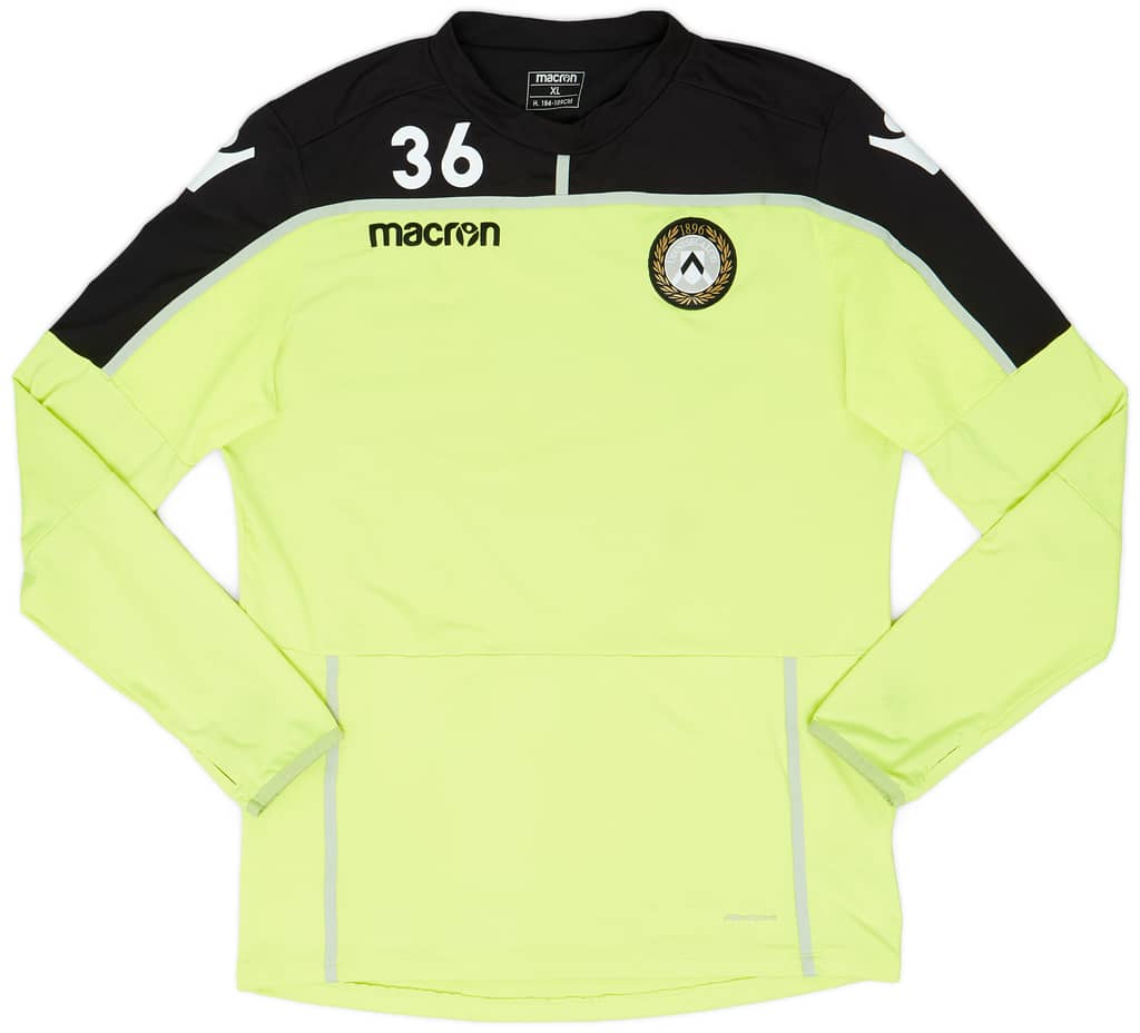 2018-19 Udinese Macron Player Issue Training L/S Shirt #36 - 8/10 - (XL)