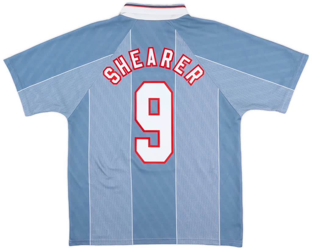 1996-97 England Away Shirt Shearer #9 - 8/10 - (L)
