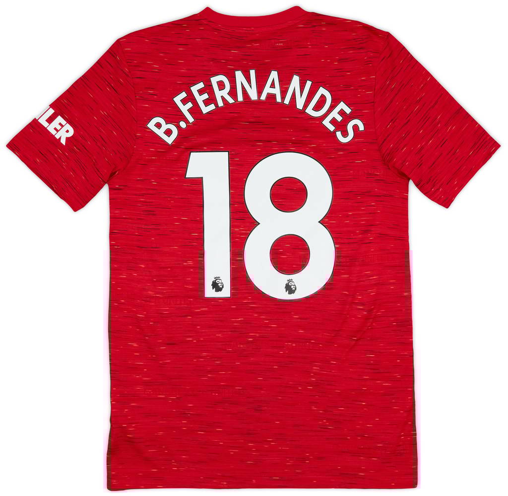 2020-21 Manchester United Home Shirt B.Fernandes #18 - 9/10 - (S)