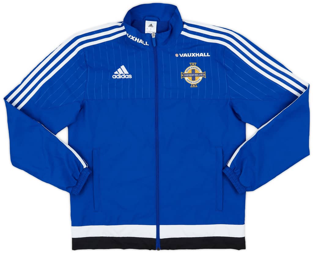 2016-17 Northern Ireland adidas Hooded Track Jacket - 8/10 - (L)