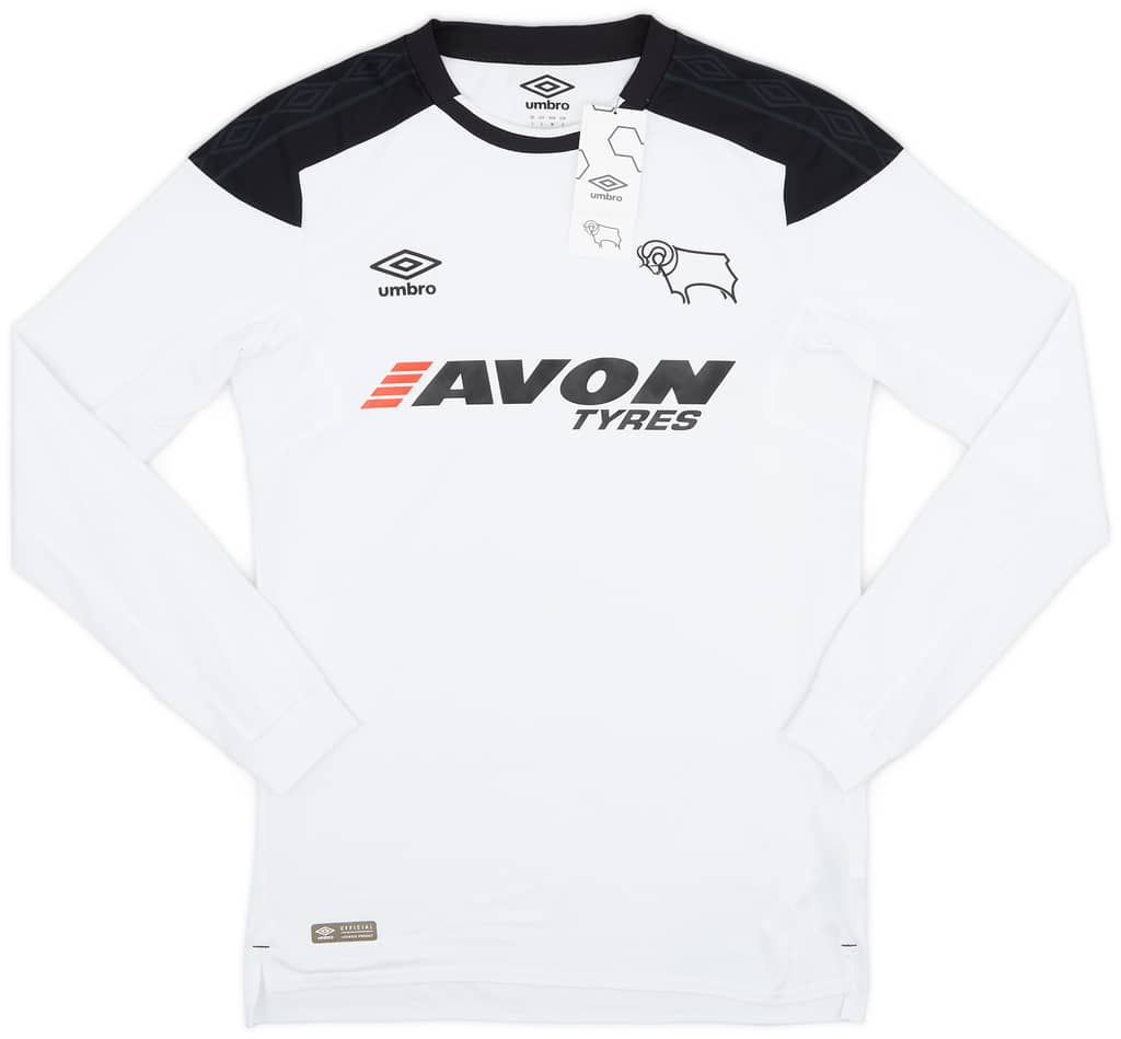 2017-18 Derby County Home L/S Shirt (S)