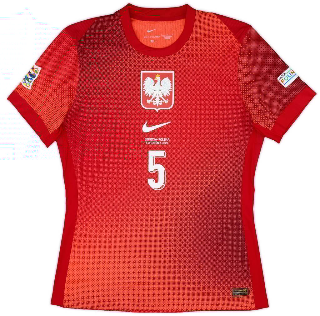 2024 Poland Match Issue Nations League Away Shirt Bednarek #5