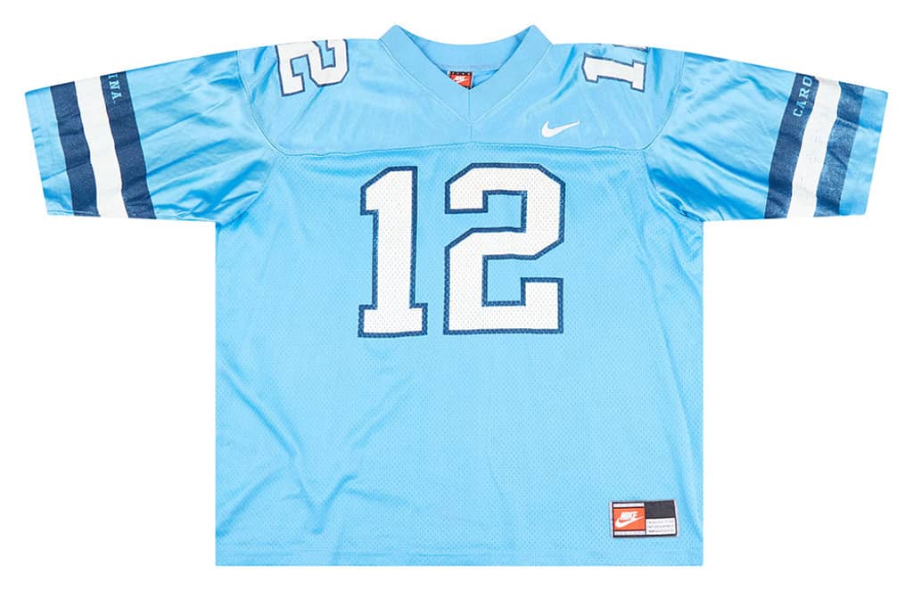 2002 North Carolina Tar Heels #12 Nike Jersey (Home) L