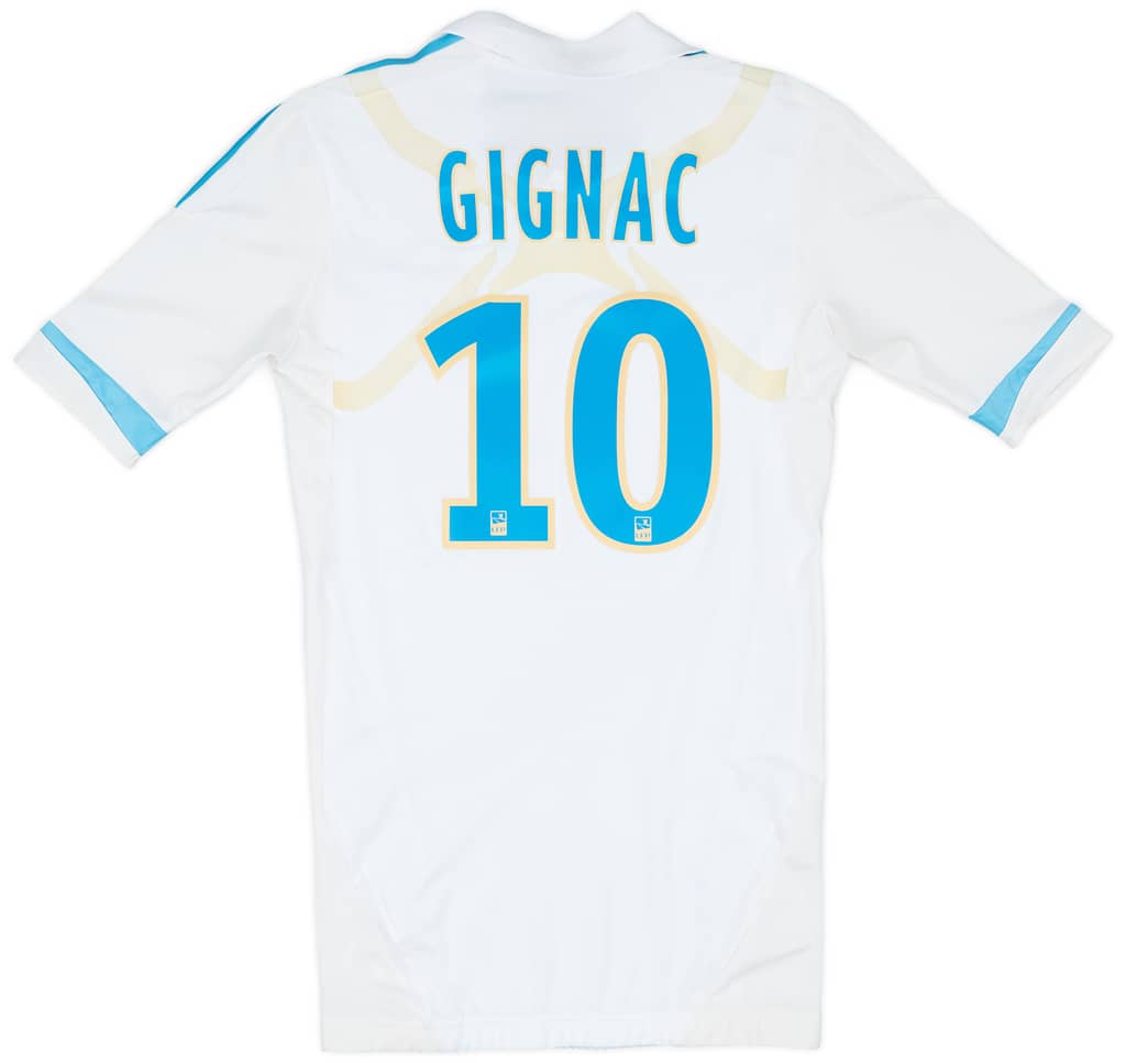 2011-12 Olympique Marseille Player Issue Home Shirt Gignac #10 - 10/10 - (M)