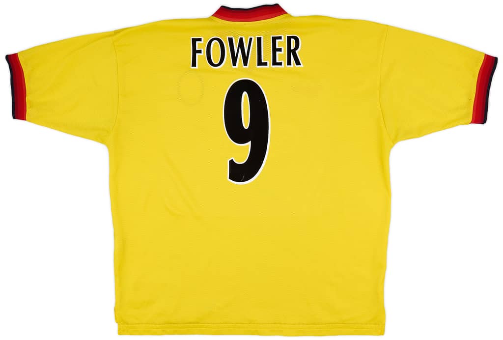 1997-99 Liverpool Away Shirt Fowler #9 - 8/10 - (XXL)