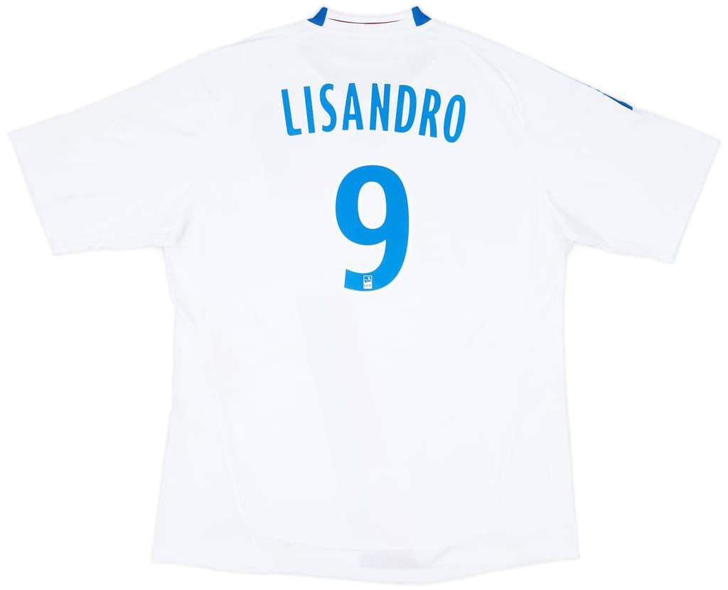 2010-11 Lyon Home Shirt Lisandro #9 - 5/10 - (XL)
