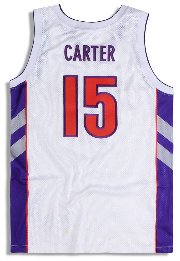 1999-04 Authentic Toronto Raptors Carter #15 Champion Jersey (Home) M