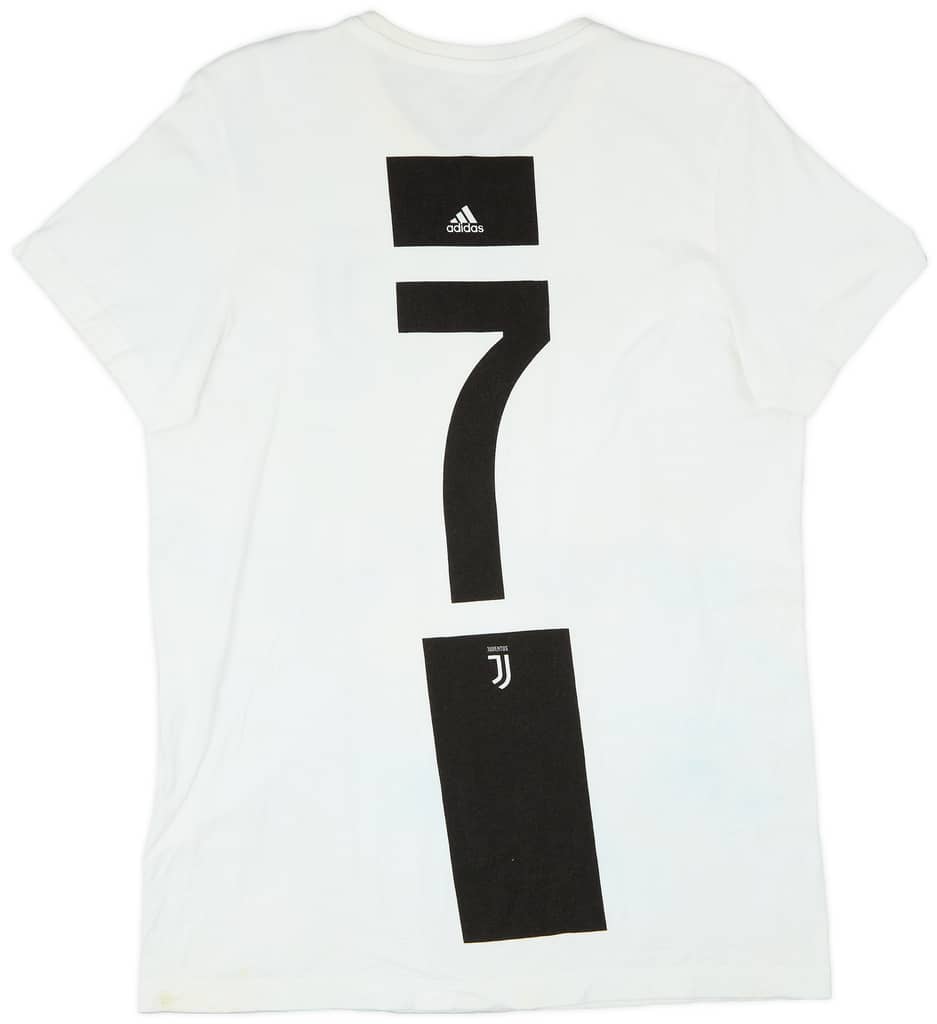 2018-19 Juventus adidas Cotton Tee - 7/10 - (L)