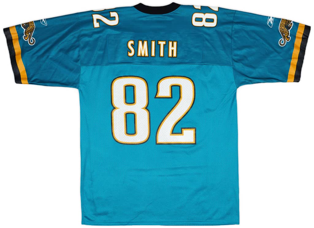 2001 Jacksonville Jaguars Smith #82 Reebok Home Jersey - 9/10 - (L)
