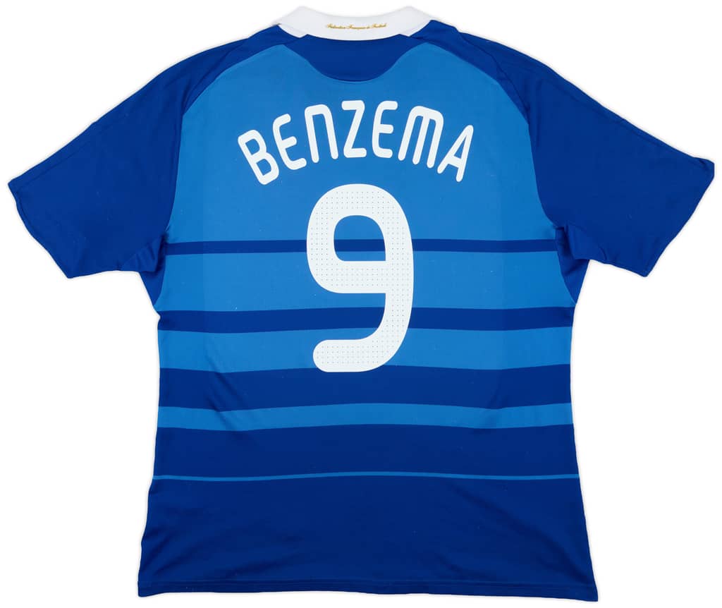 2008-09 France Home Shirt Benzema #9 - 5/10 - (XL)