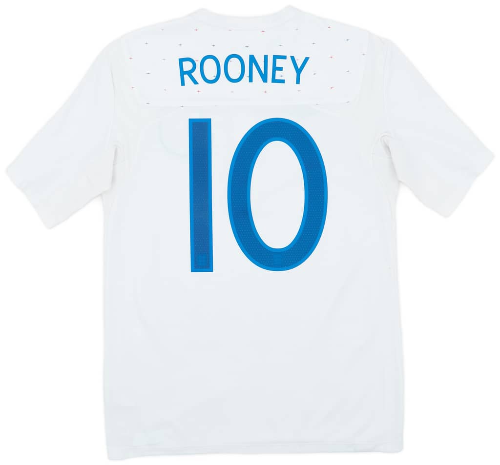 2010-11 England Home Shirt Rooney #10 - 7/10 - (M)