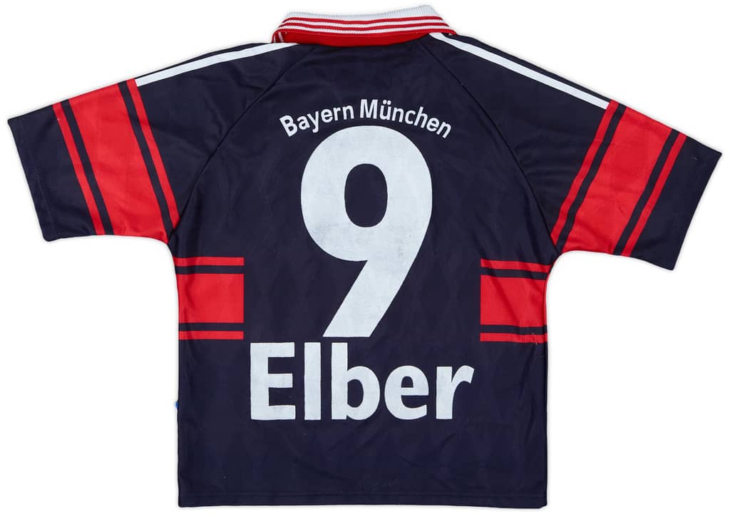 1997-99 Bayern Munich Home Shirt Elber #9 - 8/10 - (L.Boys)