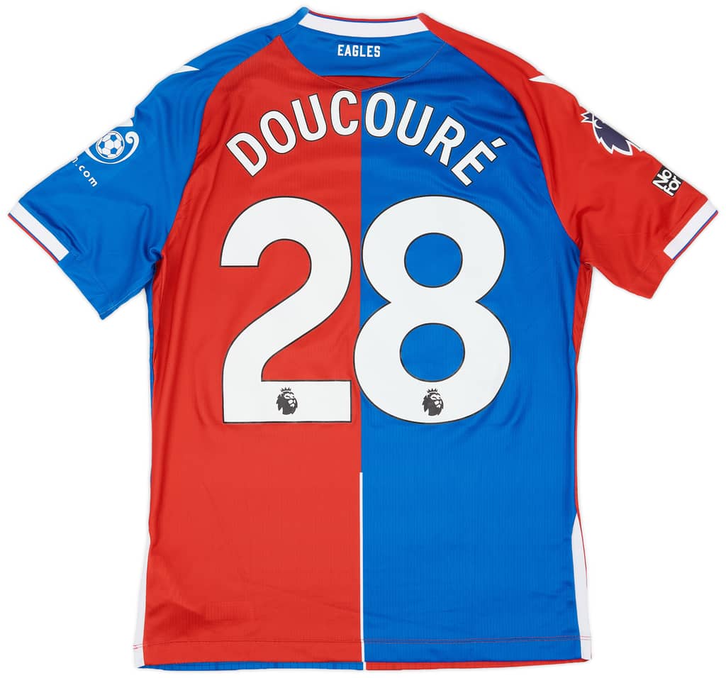 2023-24 Crystal Palace Match Issue Home Shirt Doucouré #28