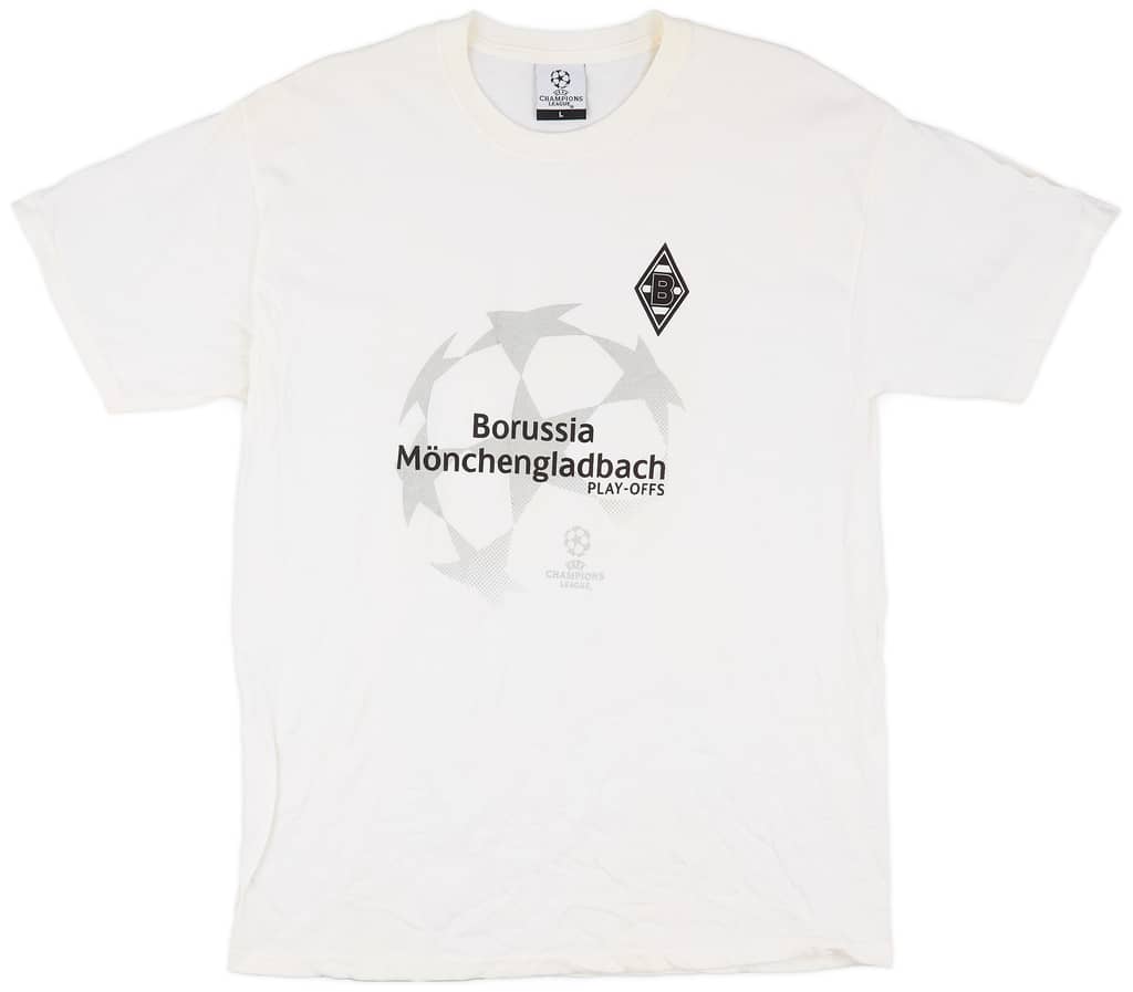 2012-13 Borussia Monchangladbach adidas 'Champions League Playoffs' Cotton Tee - 8/10 - (L)