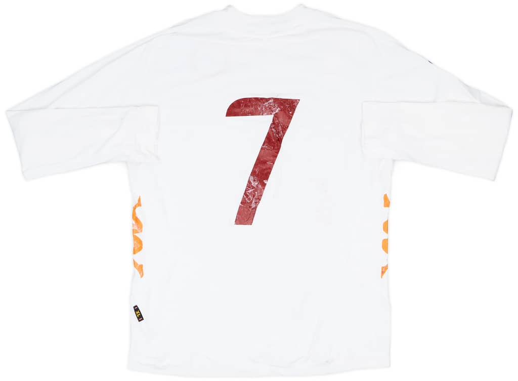 2011-12 Roma Match Issue Away L/S Shirt #7