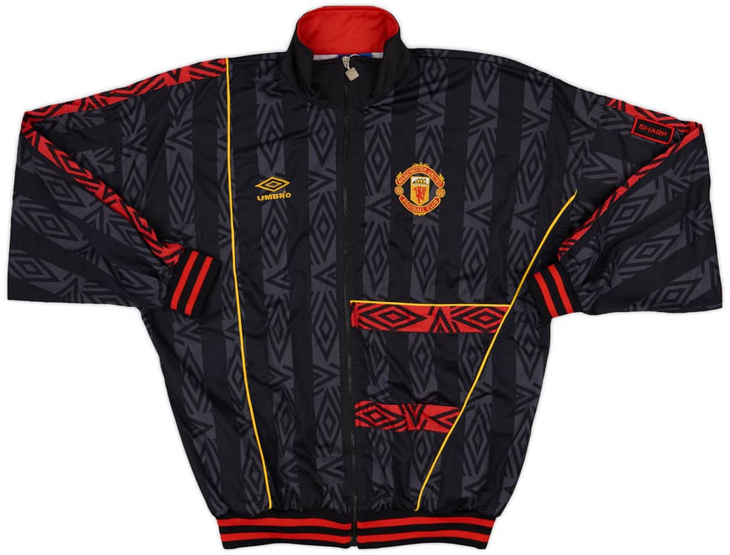 1992-93 Manchester United Umbro Track Jacket - 9/10 - (XL)