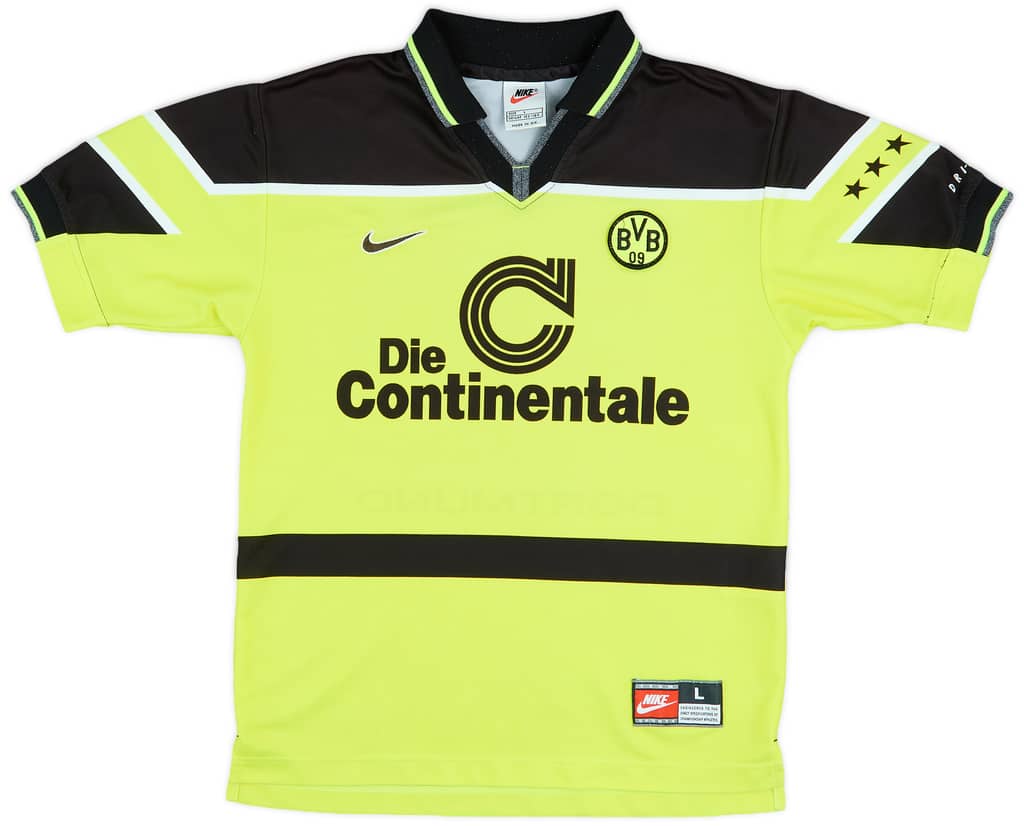 1997-98 Borussia Dortmund Home Shirt - 10/10 - (L.Boys)