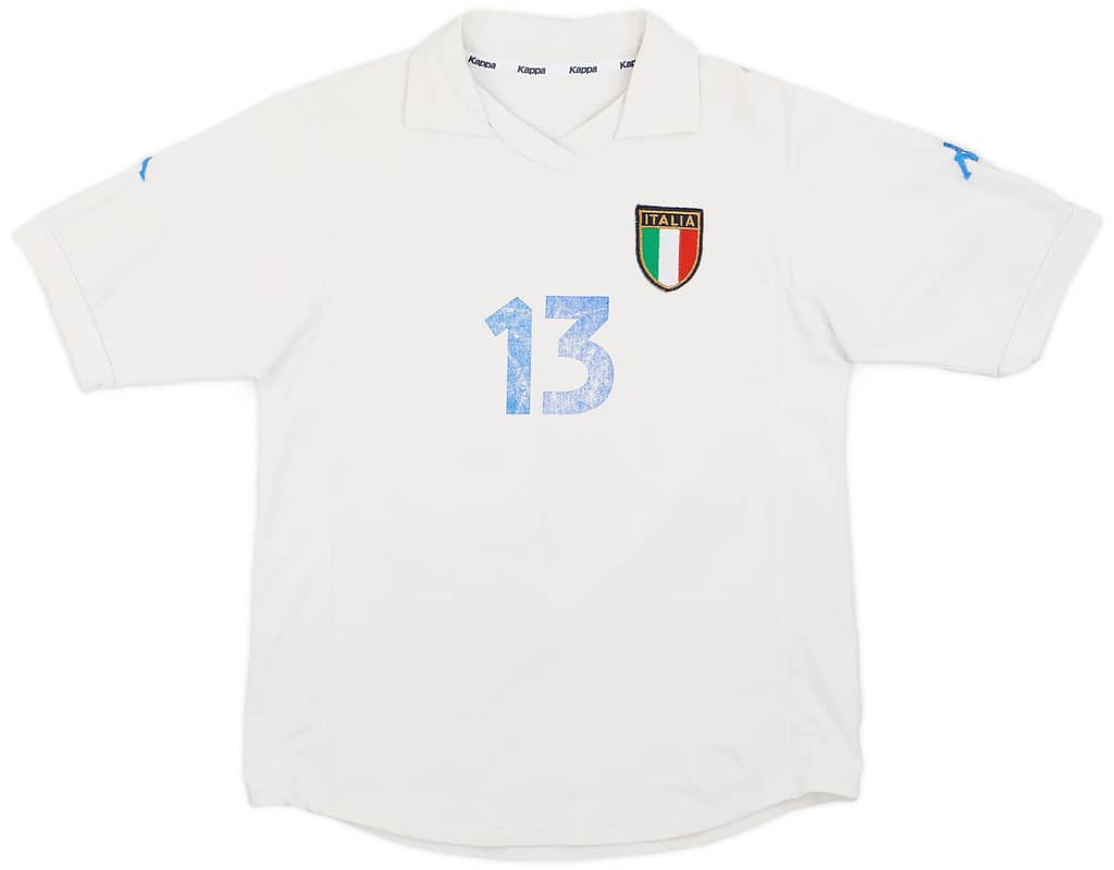 2001-02 Italy Women Away Shirt #13 - 4/10 - (Women's XL)
