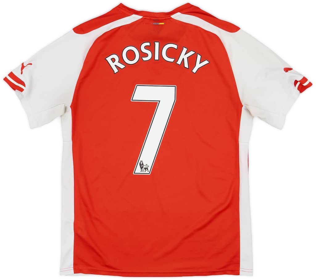 2014-15 Arsenal Home Shirt Rosicky #7 - 6/10 - (M)
