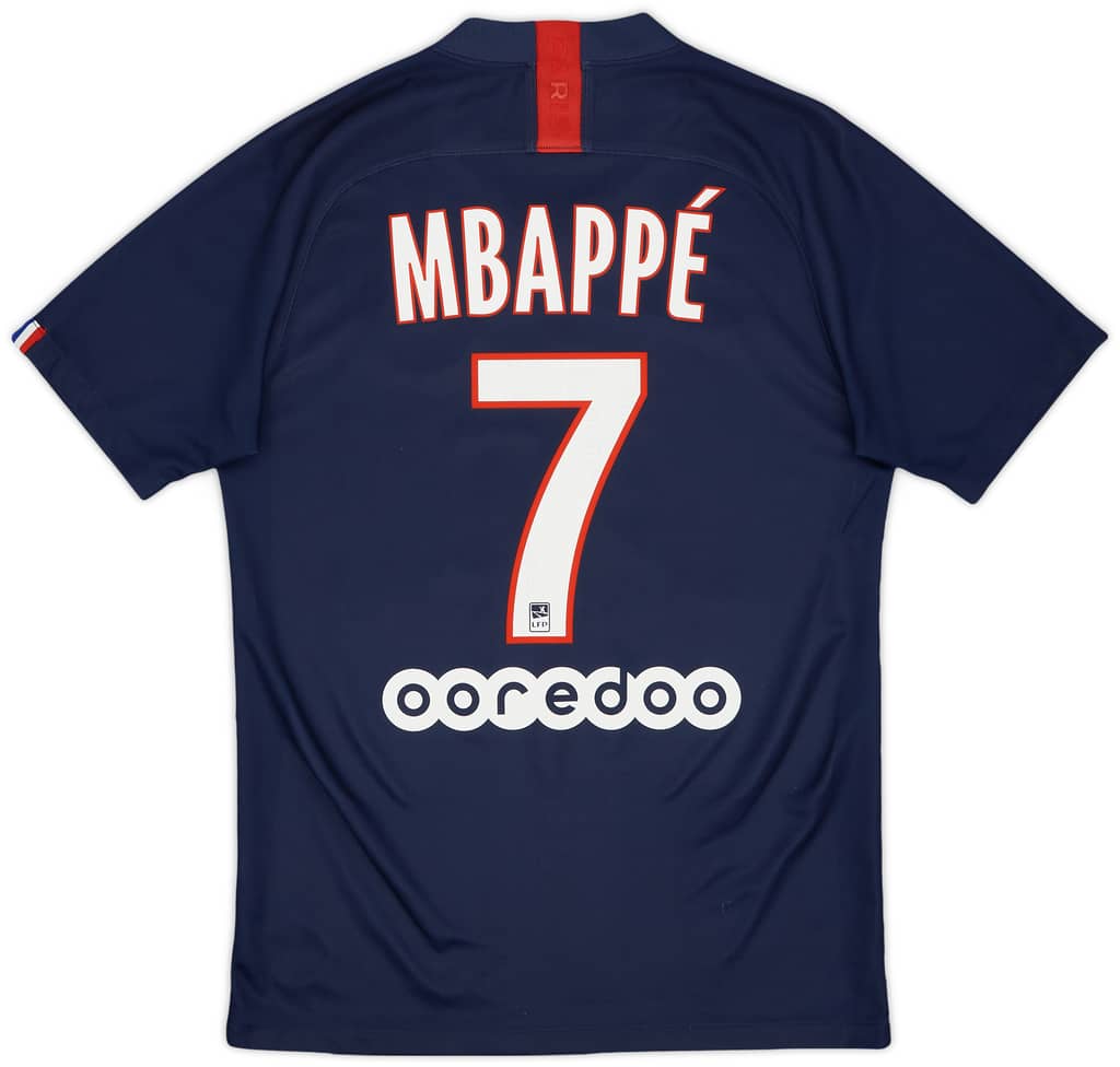 2019-20 Paris Saint-Germain Home Shirt Mbappe #7 - 7/10 - (S)