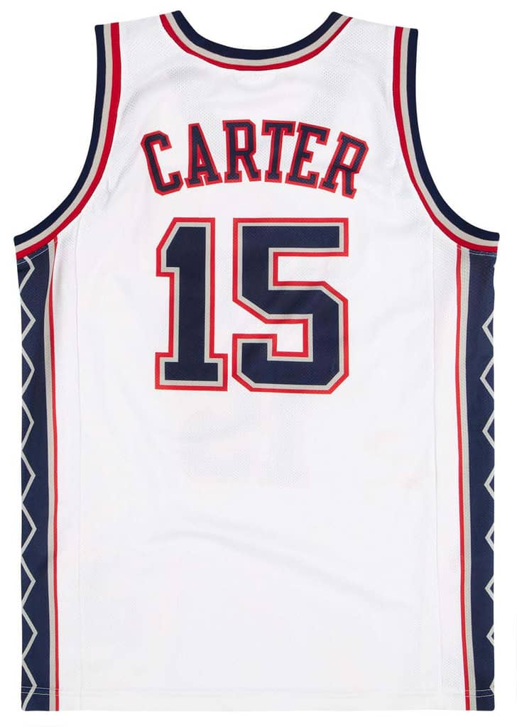 2004-09 New Jersey Nets Carter #15 Champion Jersey (Home) XS