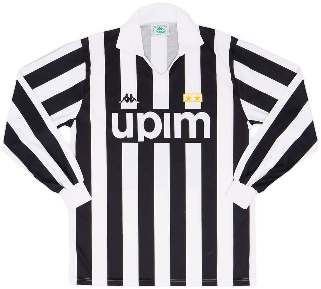 1989-90 Juventus Basic Home L/S Shirt - 8/10 - (L)