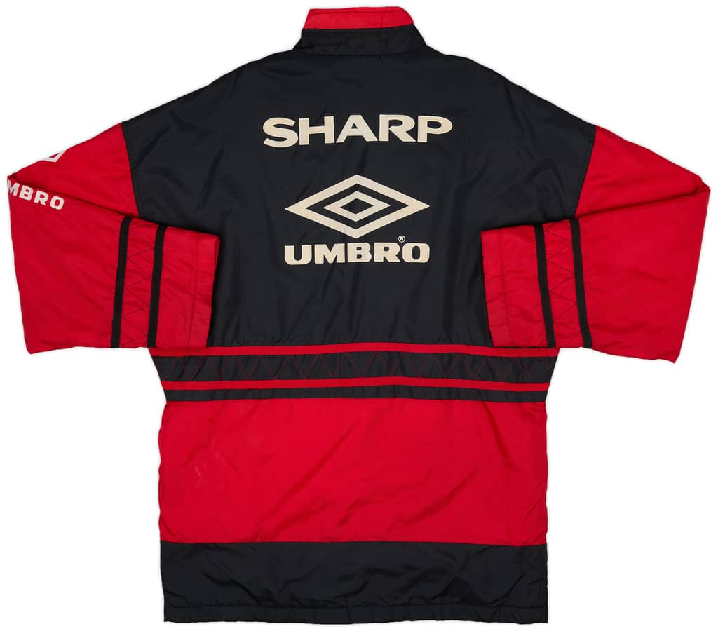 1996-97 Manchester United Umbro Padded Bench Coat - 9/10 - (S)