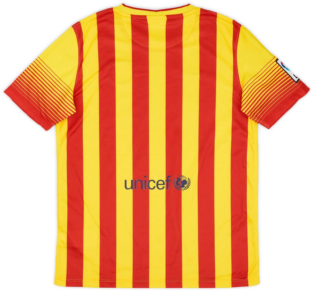2013-15 Barcelona Away Shirt - 8/10 - (XL.Boys)