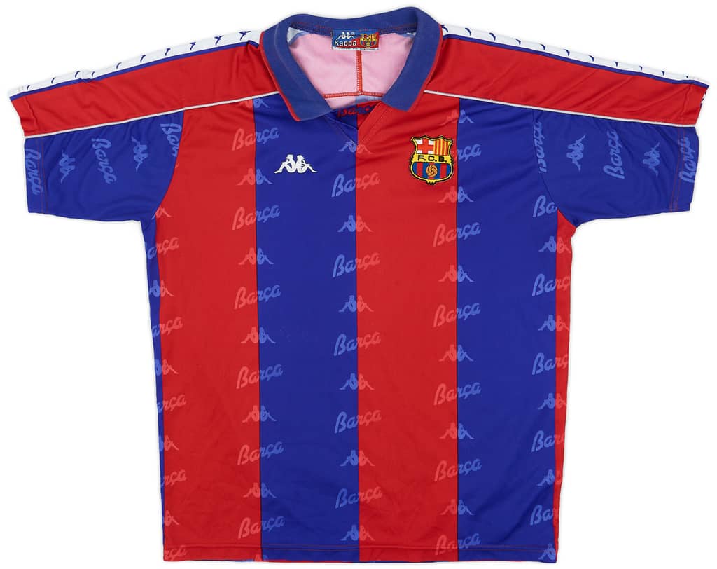 1992-95 Barcelona Home Shirt - 8/10 - (L)