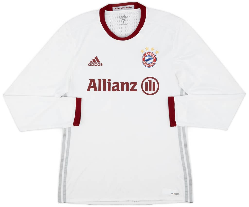 2016-17 Bayern Munich Player Issue Third L/S Shirt - 5/10 - (Women's M/L)