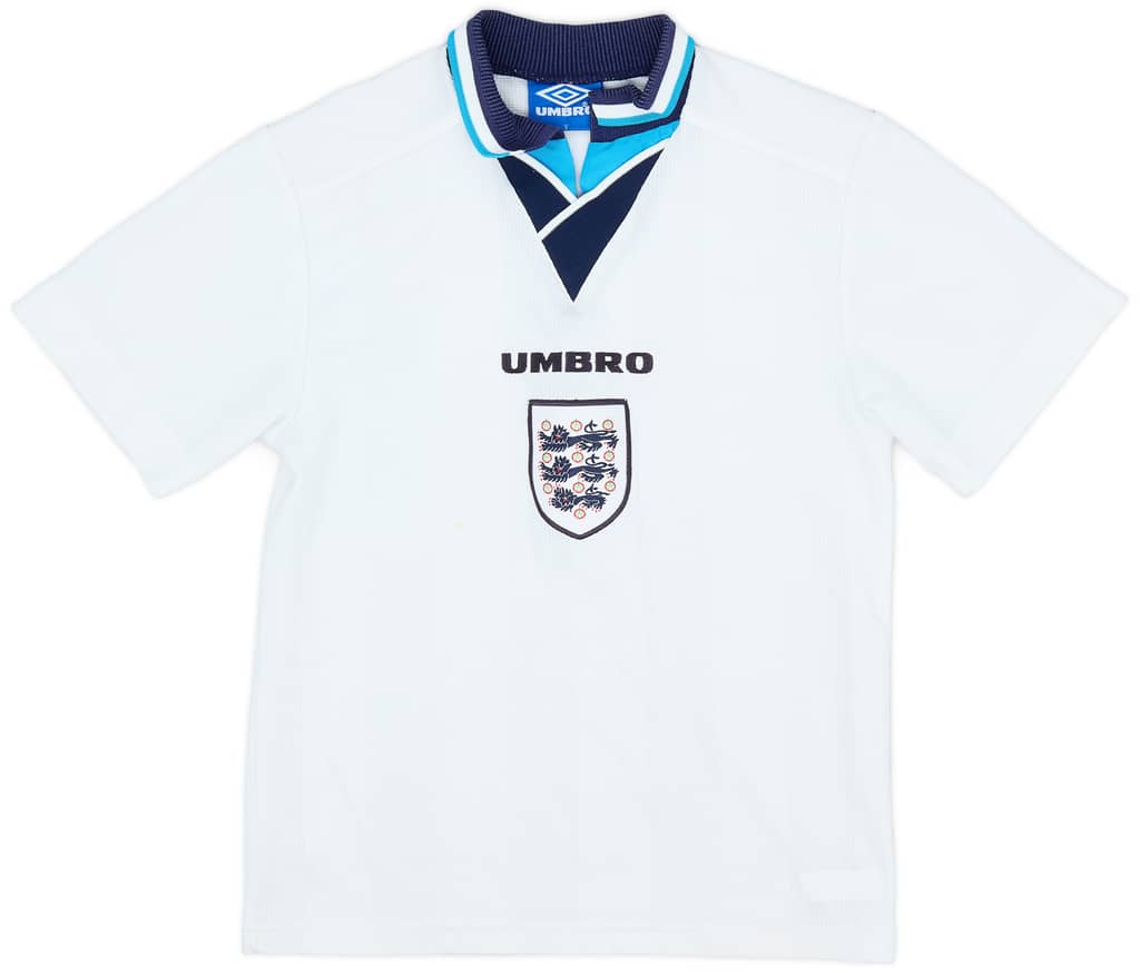 1995-97 England Home Shirt - 7/10 - (L.Boys)