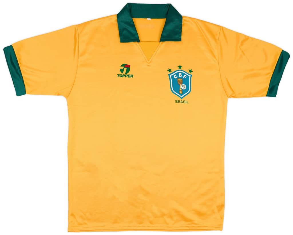 1990 Brazil Home Shirt - 8/10 - (L)
