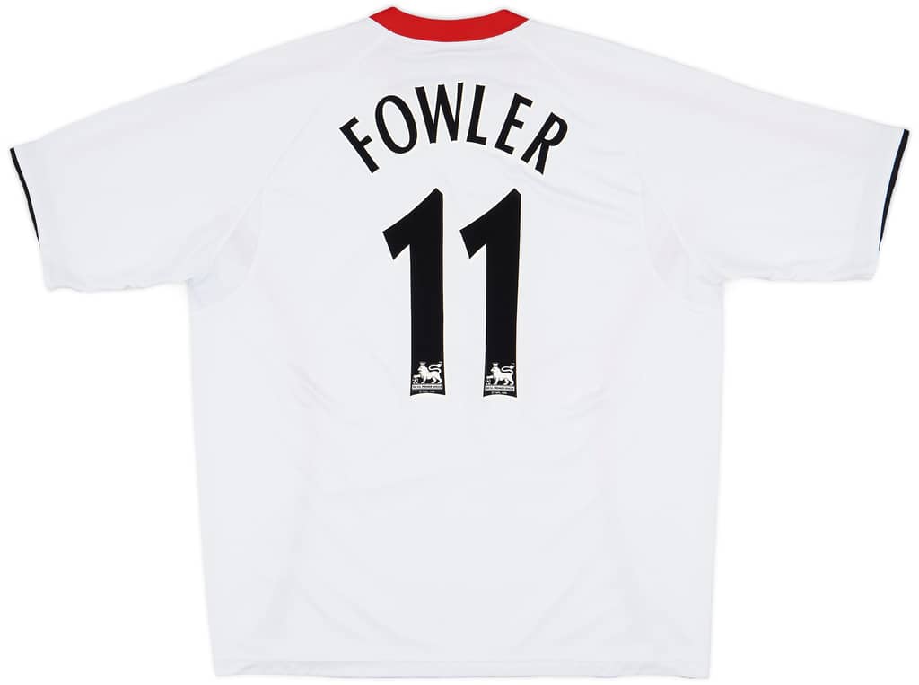 2005-06 Liverpool Away Shirt Fowler #11 - 8/10 - (XL)