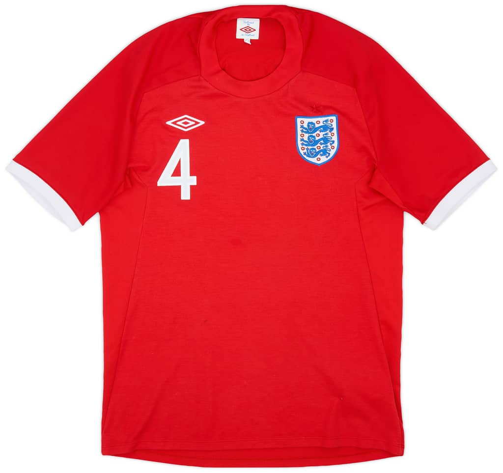 2010-11 England Away Shirt Gerrard #4 - 8/10 - (M)