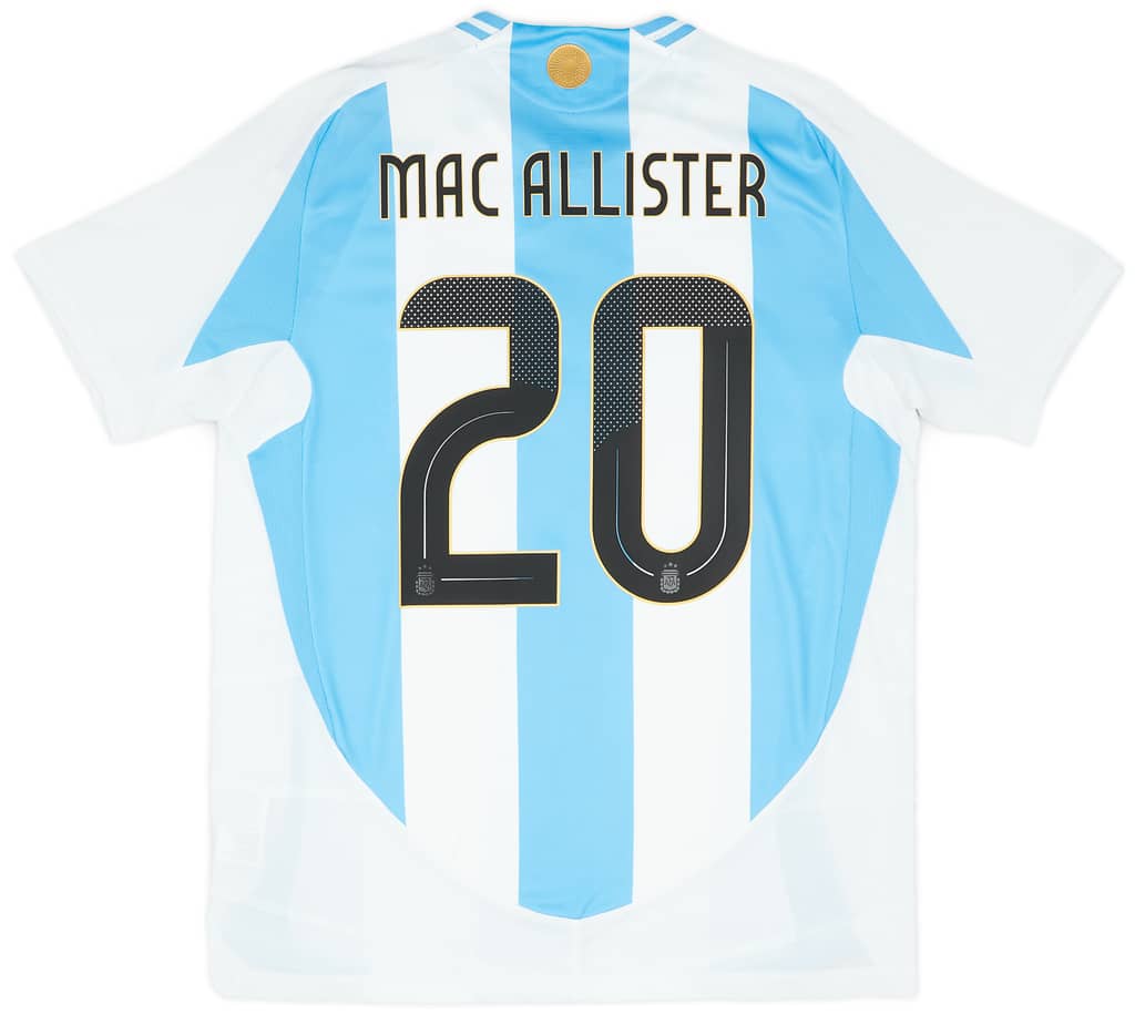 2024-25 Argentina Authentic Home Shirt Mac Allister #20