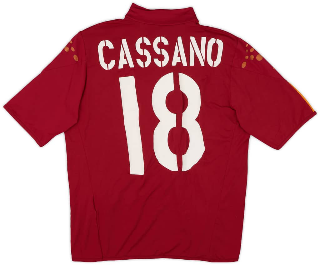 2004-05 Roma Home Shirt Cassano #18 - 7/10 - (XL.Boys)