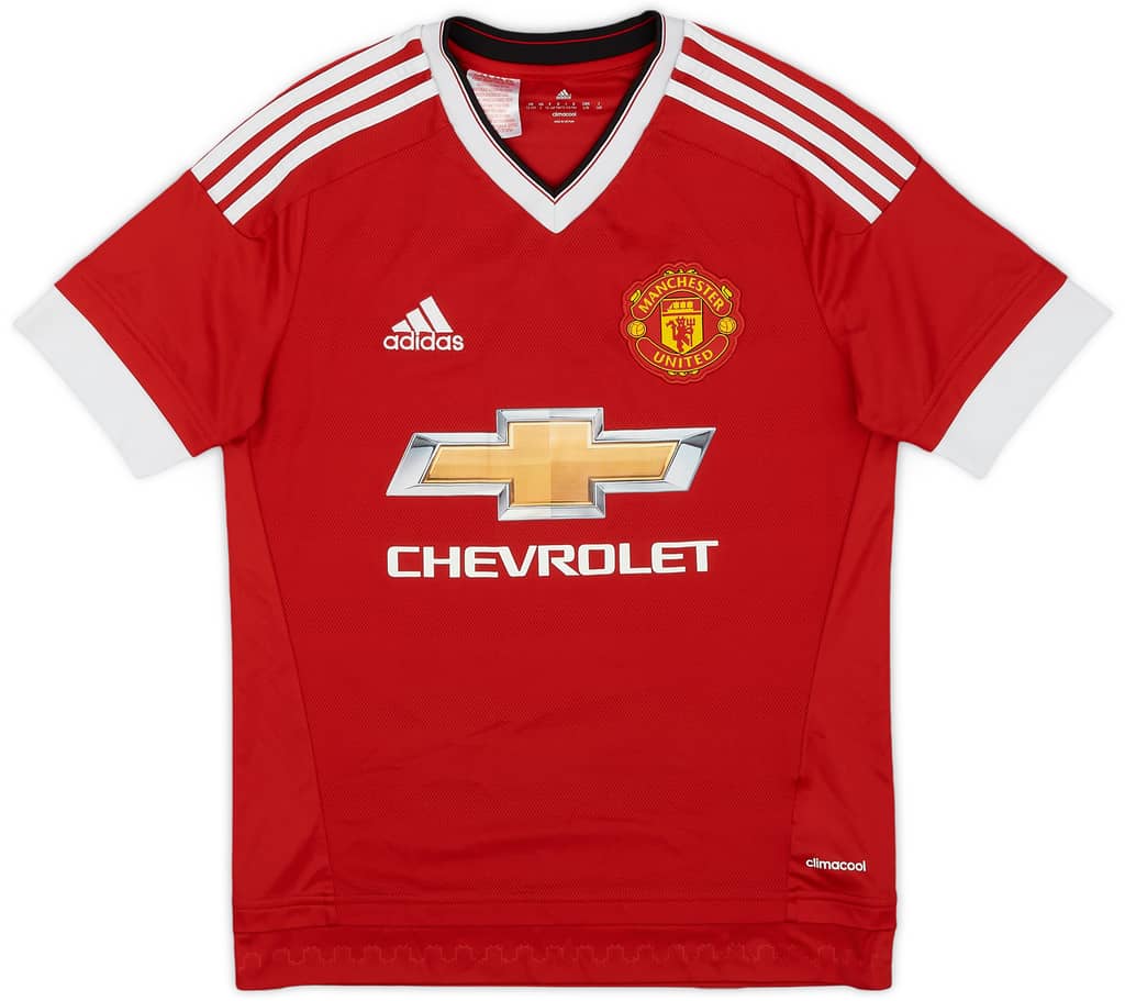 2015-16 Manchester United Home Shirt - 8/10 - (L.Boys)