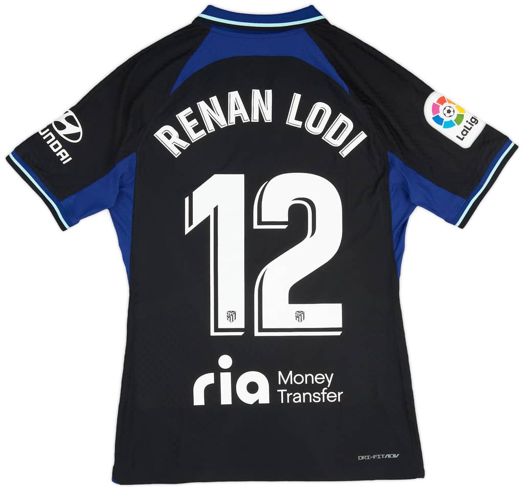 2022-23 Atletico Madrid Match Issue Away Shirt Renan Lodi #12