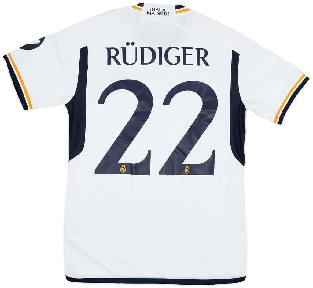 2023-24 Real Madrid Home Shirt Rudiger #22 (M)