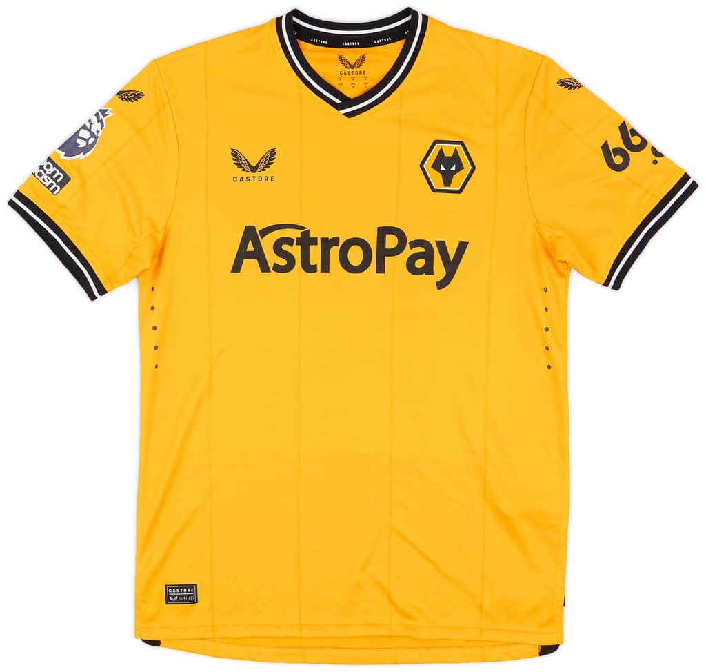 2023-24 Wolves Match Issue Home Shirt Barnett #45