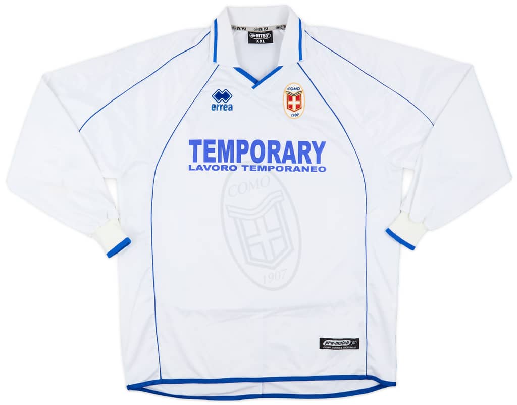 2002-03 Como Match Issue Away Shirt Stellini #6