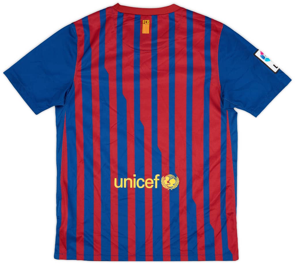 2011-12 Barcelona Home Shirt - 8/10 - (L.Boys)