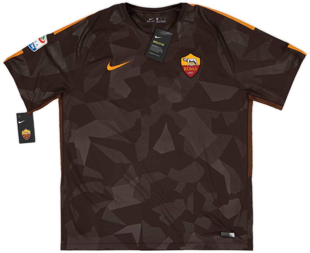 2017-18 Roma Third Shirt Dzeko #9 (XL)